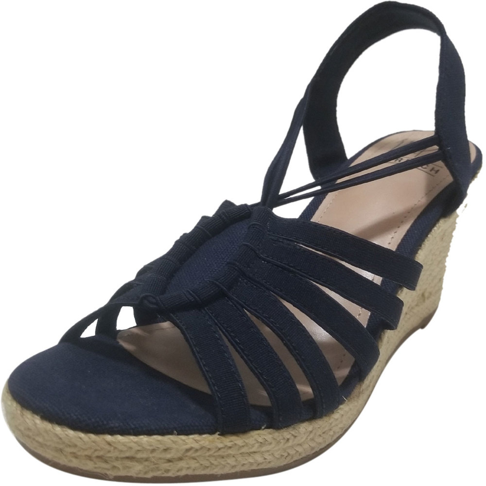 Impo Tycia Espadrille Wedges Midnight Blue 7.5 M
